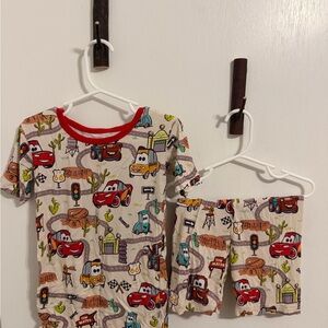 Little Sleepies and Disney Pixar Cars theme 2 piece short pjs size 5/6T